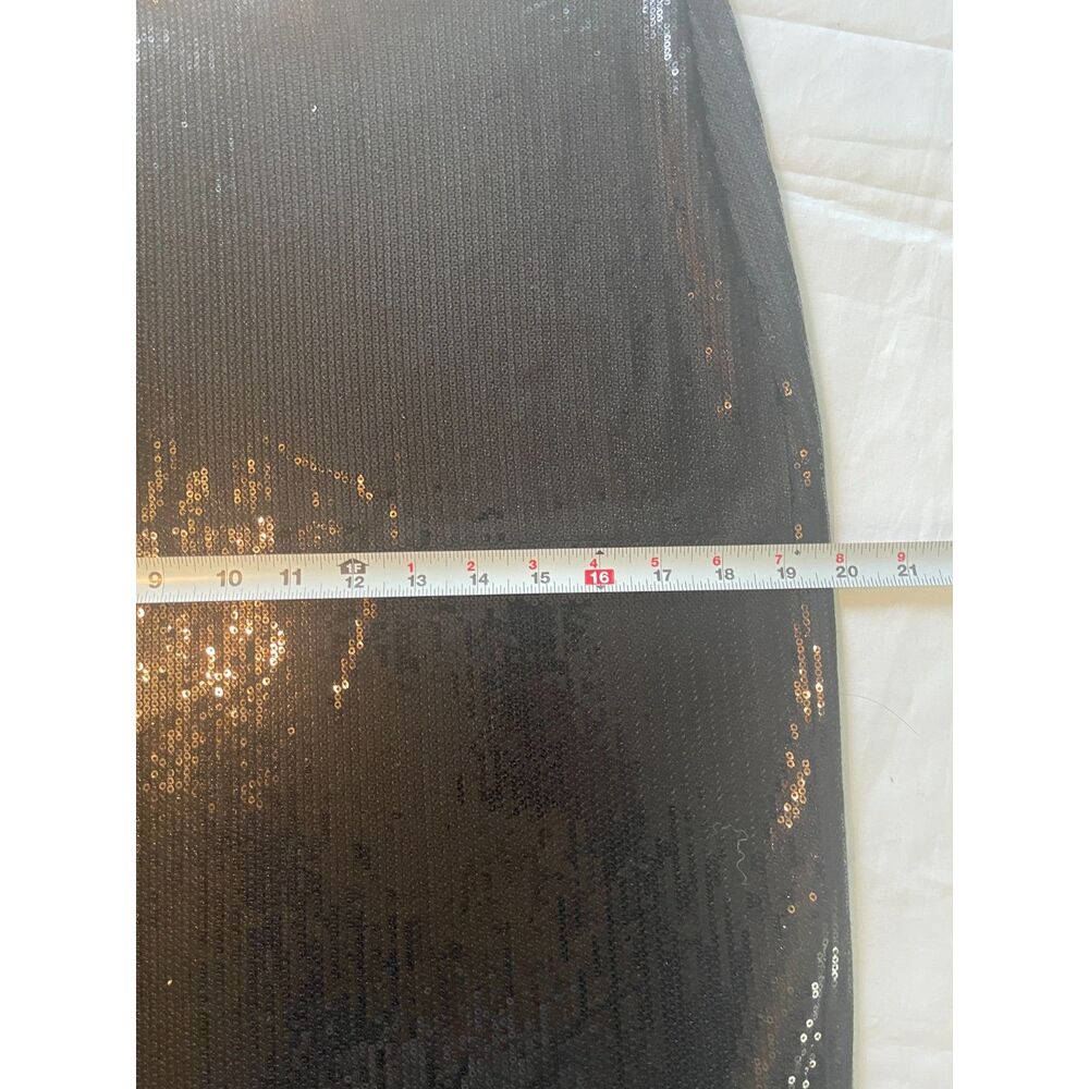 Michael Costello Long Full Sequin Formal Maxi Skirt in Black Women's Size XL 16 - Picture 10 of 11